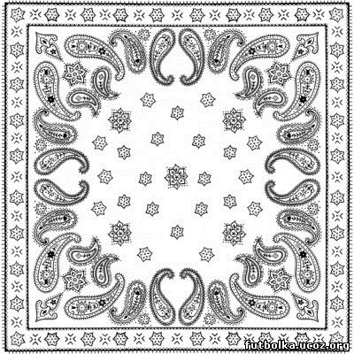 Платок раскраска для детей