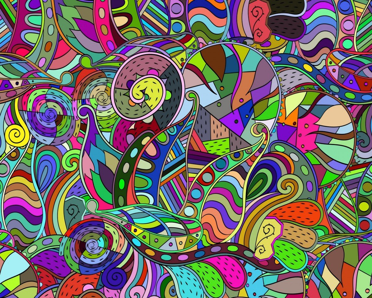 Разноцветная абстракция