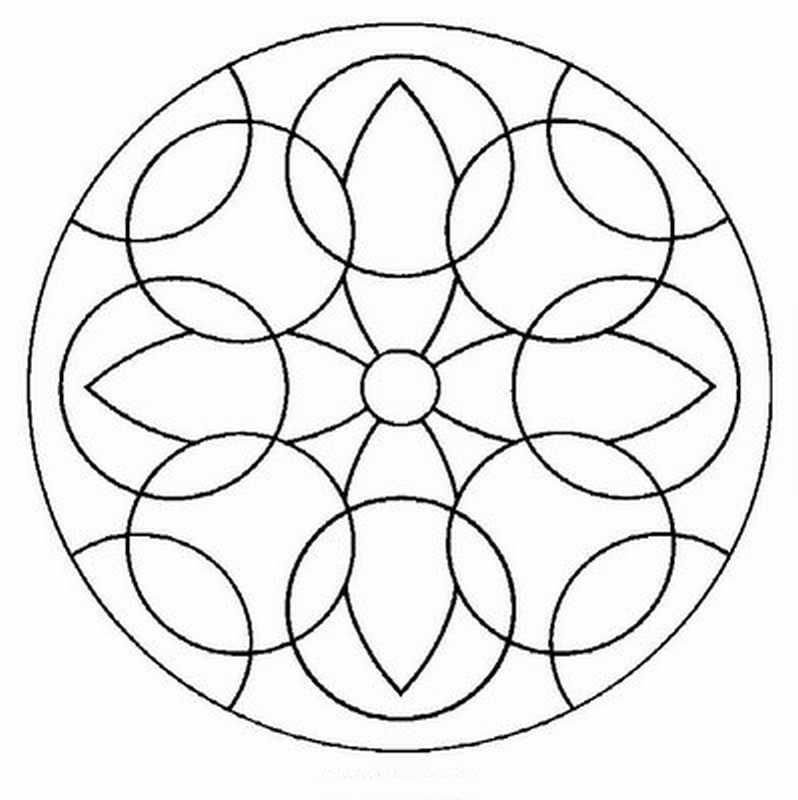 Рисунок состоящая из окружностей. Орнамент в круге. Геометрический орнамент в круге. Составление орнамента в круге. Геометрический узор в круге.