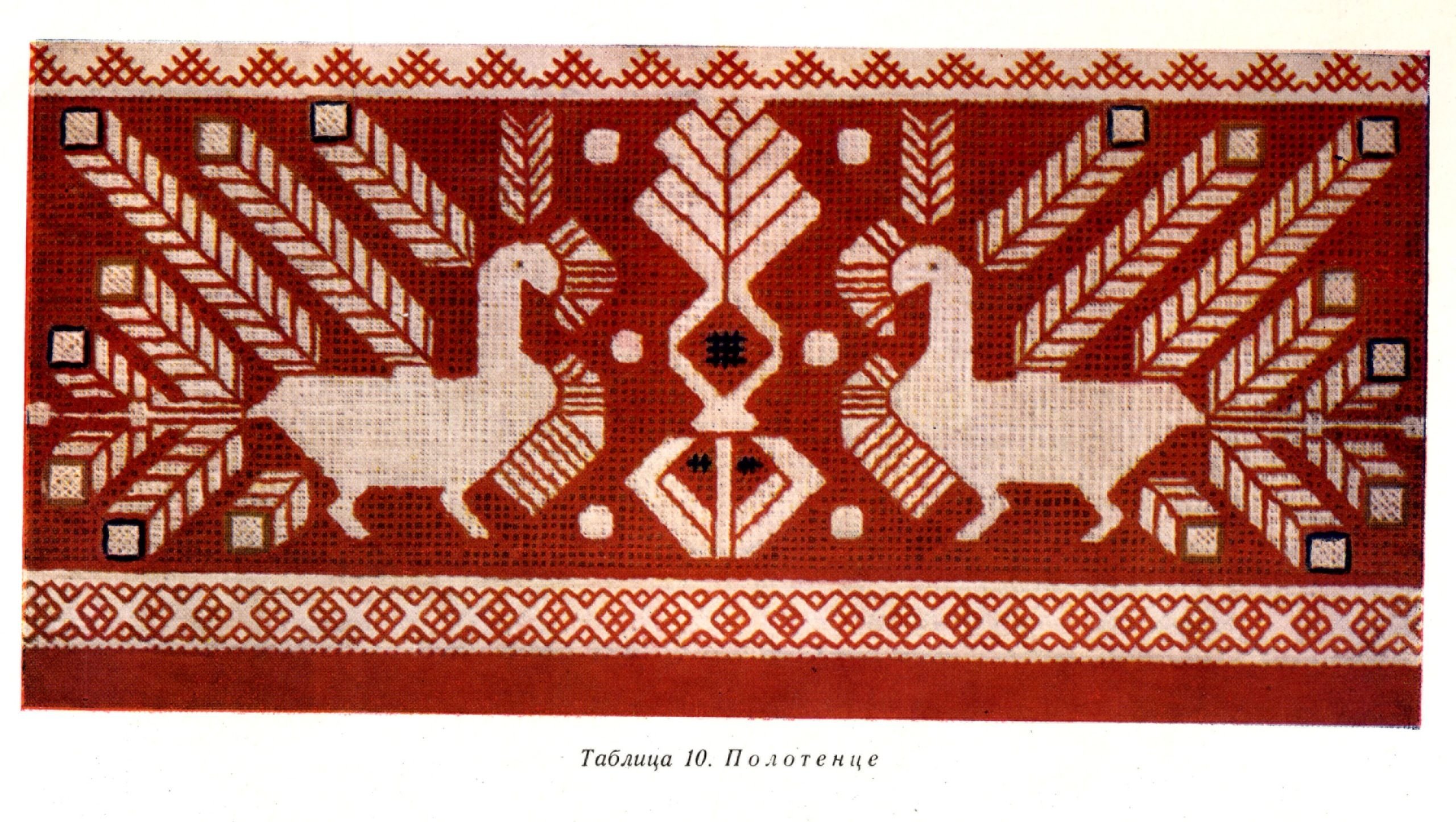 Калужская народная вышивка орнамент