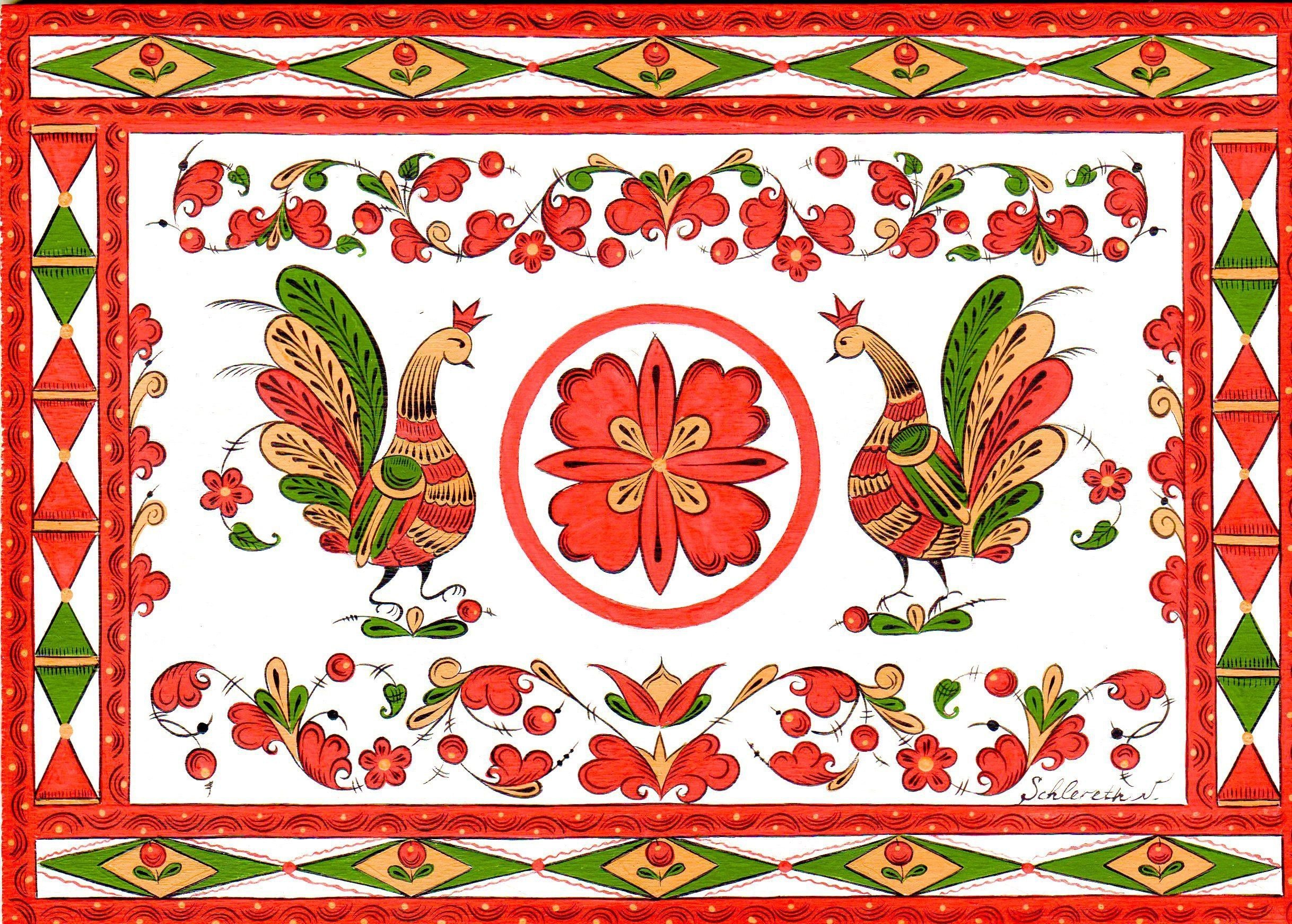 Борецкая и пермогорская роспись