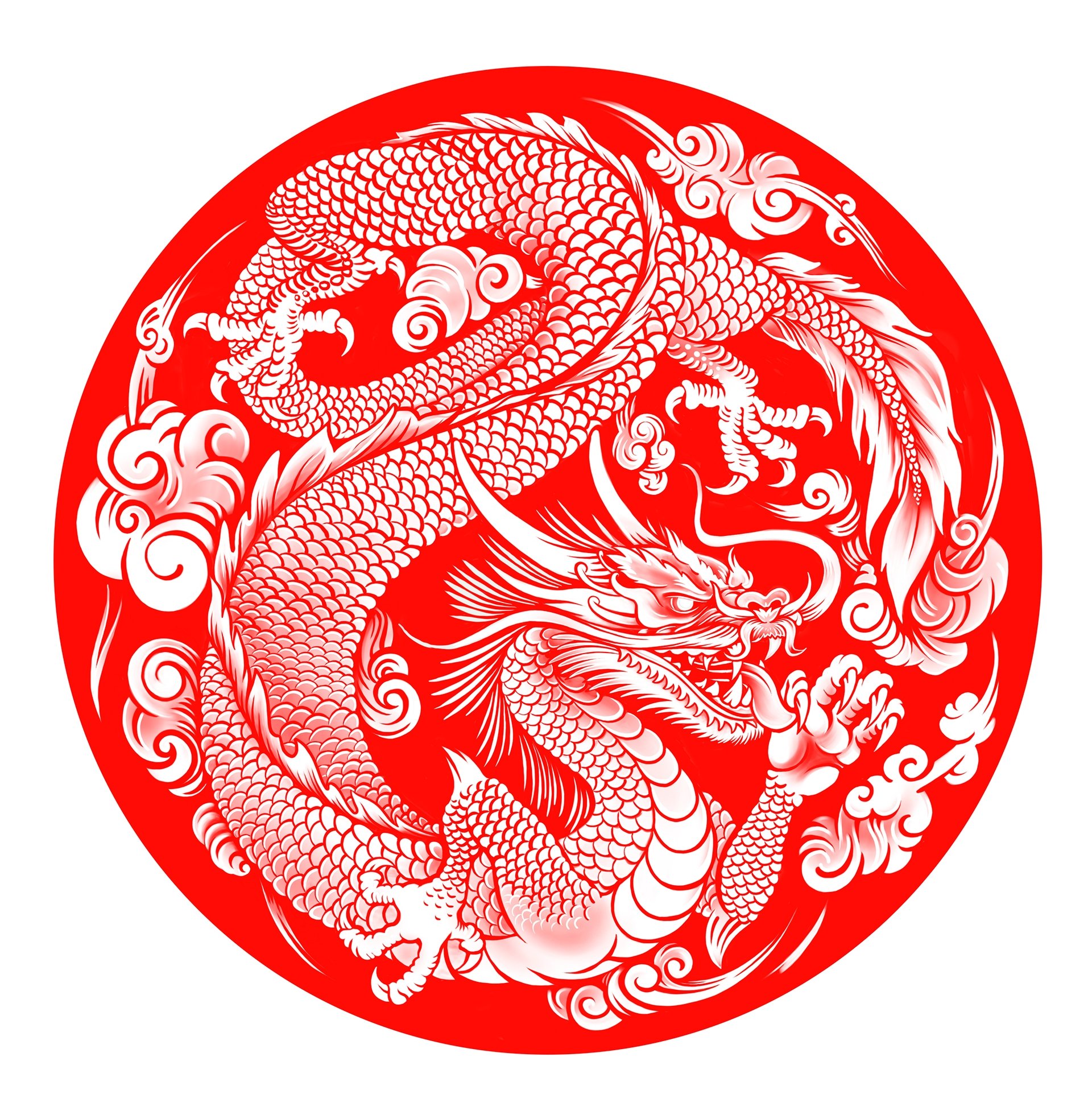 Китай искусство орнамент драконы