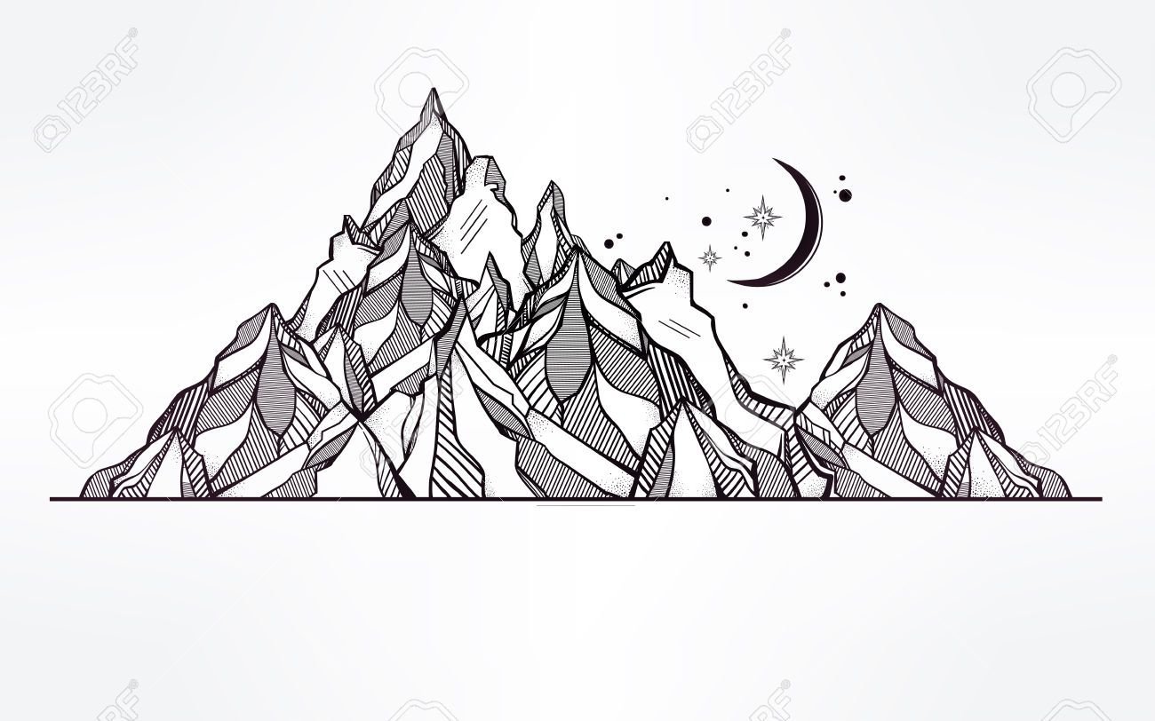 Рисунок геометрия горы