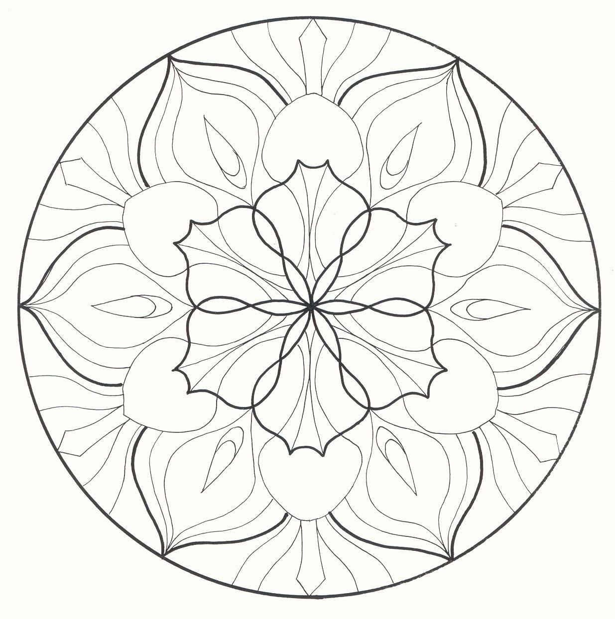 Орнаментальная композиция в круге