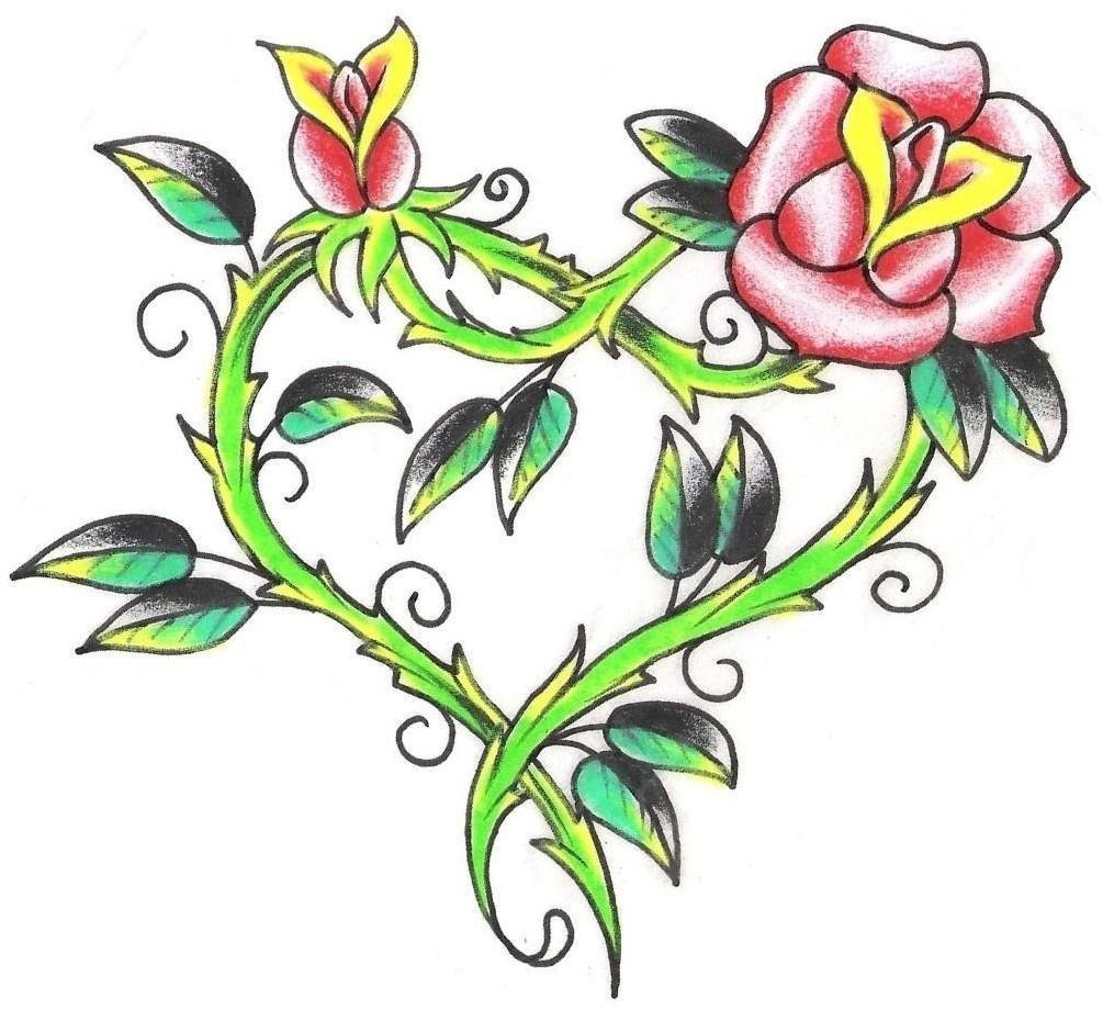 Рисунки татуировок цветы