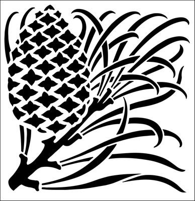 Стилизованная ветка ели