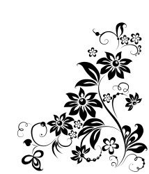 Узоры цветы для стен легкие угловые