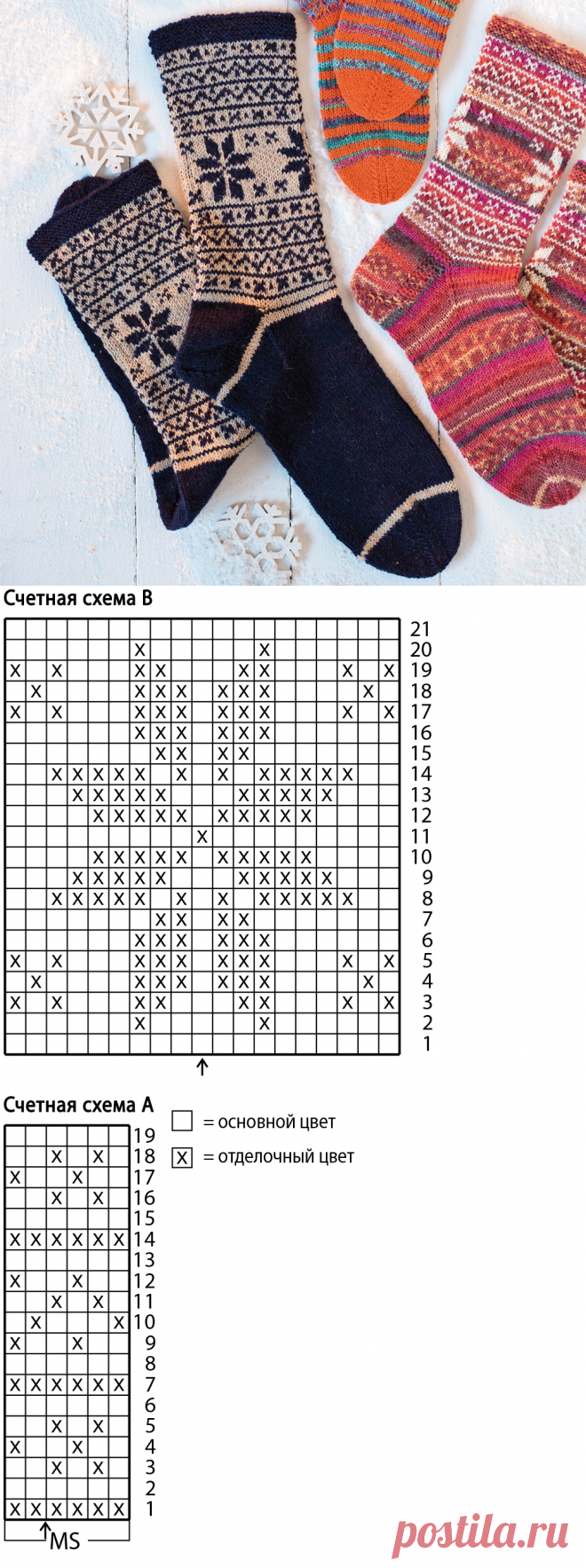 Носки узоры для вязания спицами схема