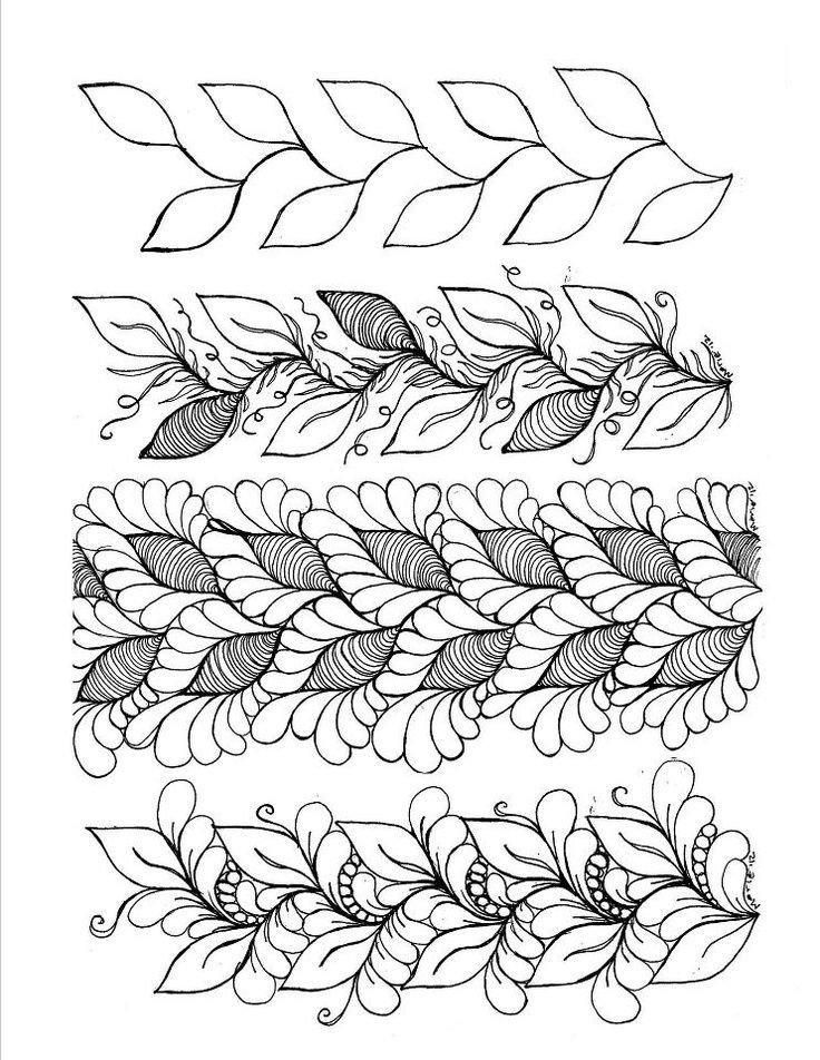 Рисуем растительные орнаменты