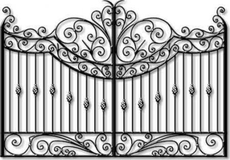 Ограда карандашом