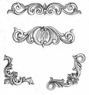 Орнамент эскиз резьба