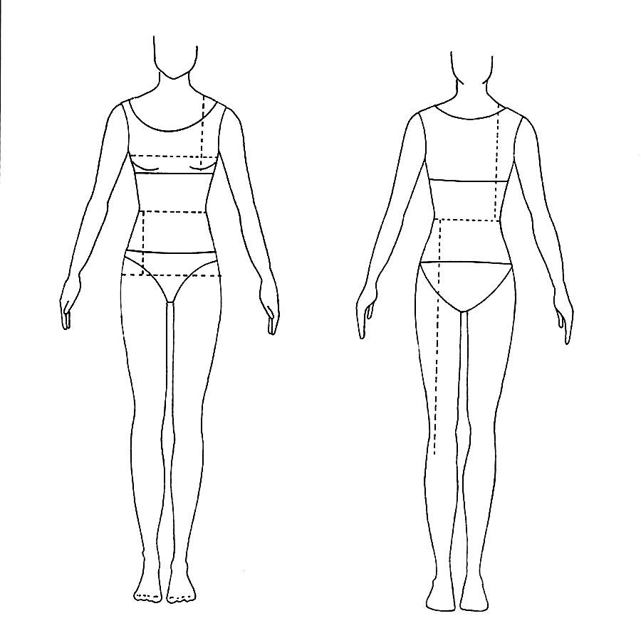 Фигура для эскизов одежды