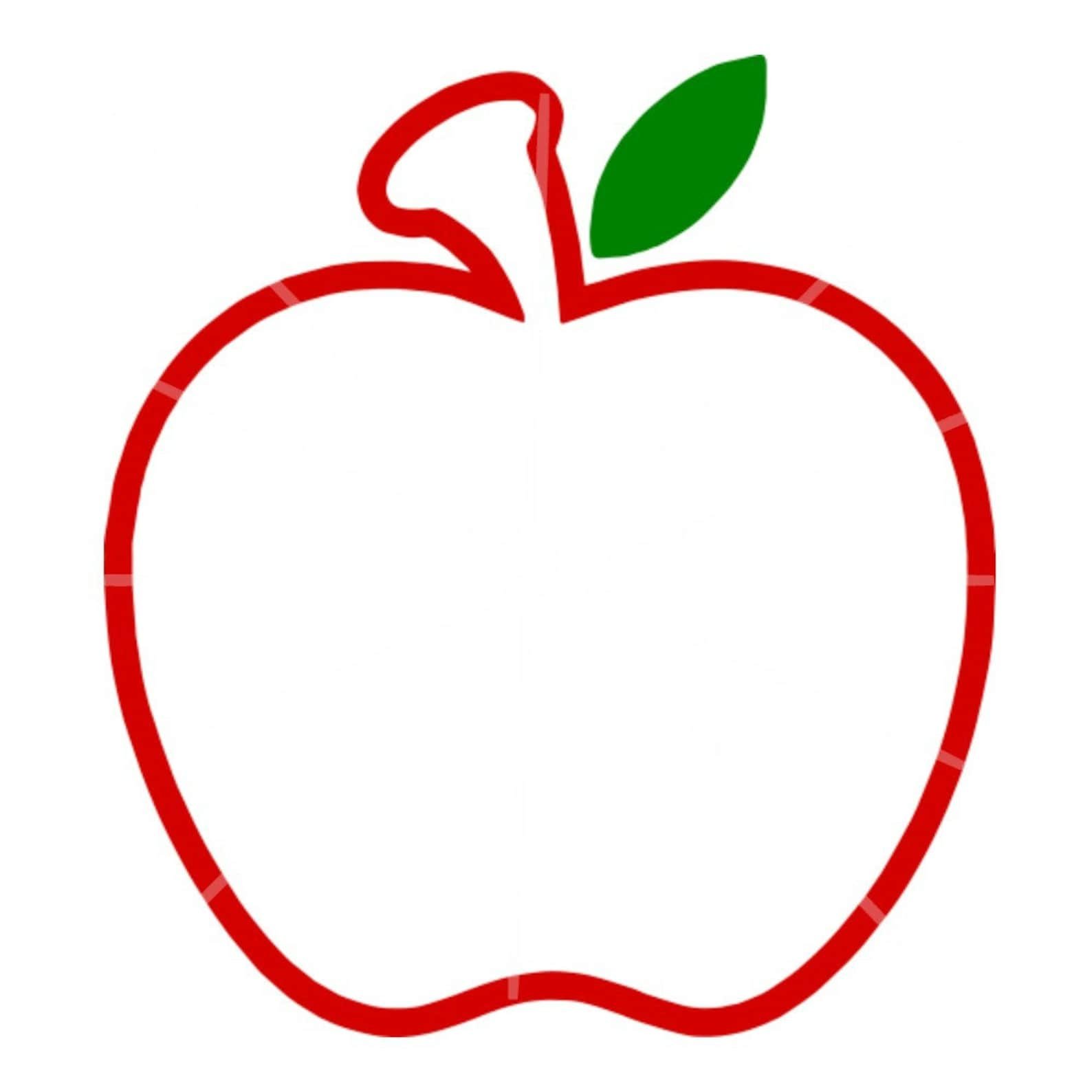 Аппликация яблоко