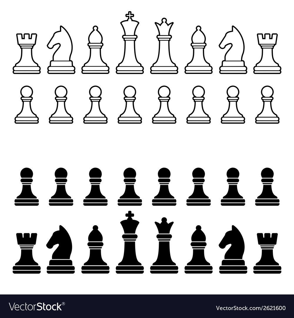 Силуэты шахматных фигур