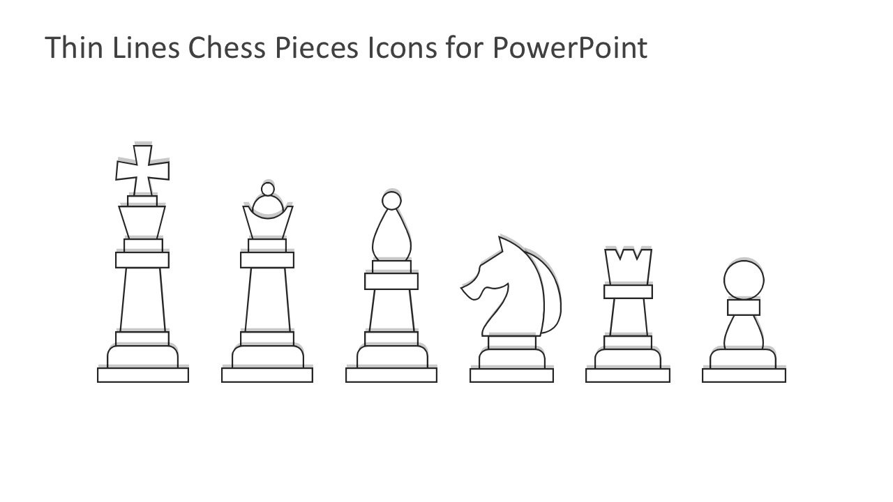 Рисунки шахматных фигур для распечатки