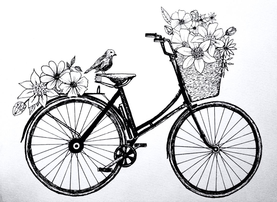 Зарисовка велосипеда