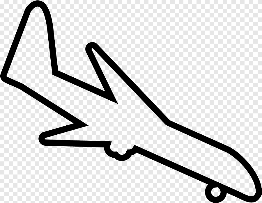 Самолет картинка контур