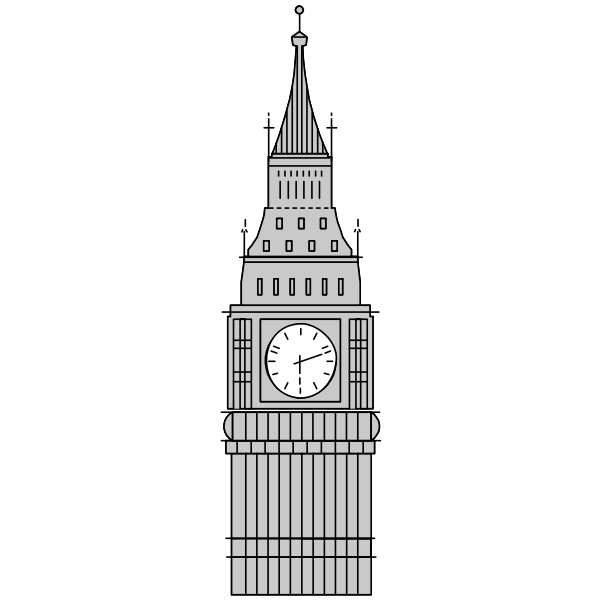 Рисунок биг. Достопримечательности Англии часы Биг Бен. Биг-Бен Лондон контур. Башня Биг Бен чертеж. Биг Бен нарисовать.