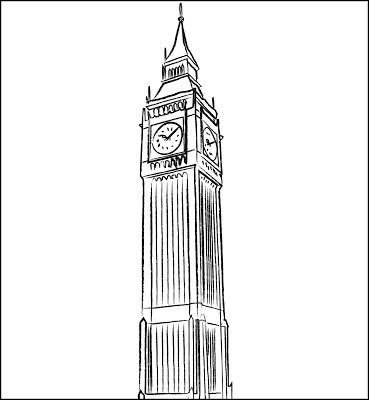 Уроки рисования Биг Бена