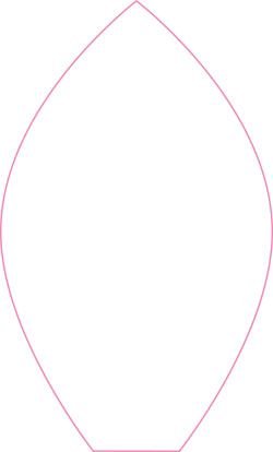 Лепестки трафареты для цветов