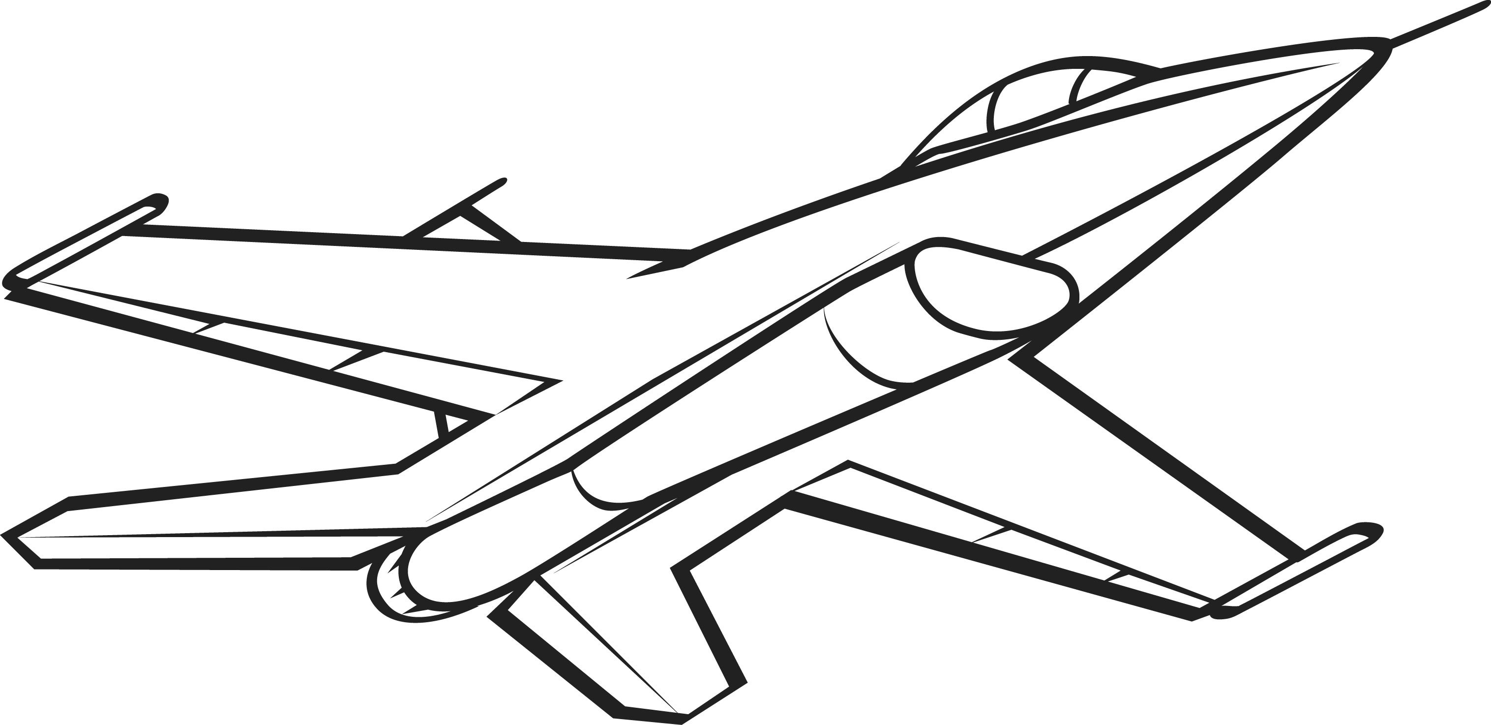 Реактивный самолет рисунок для детей