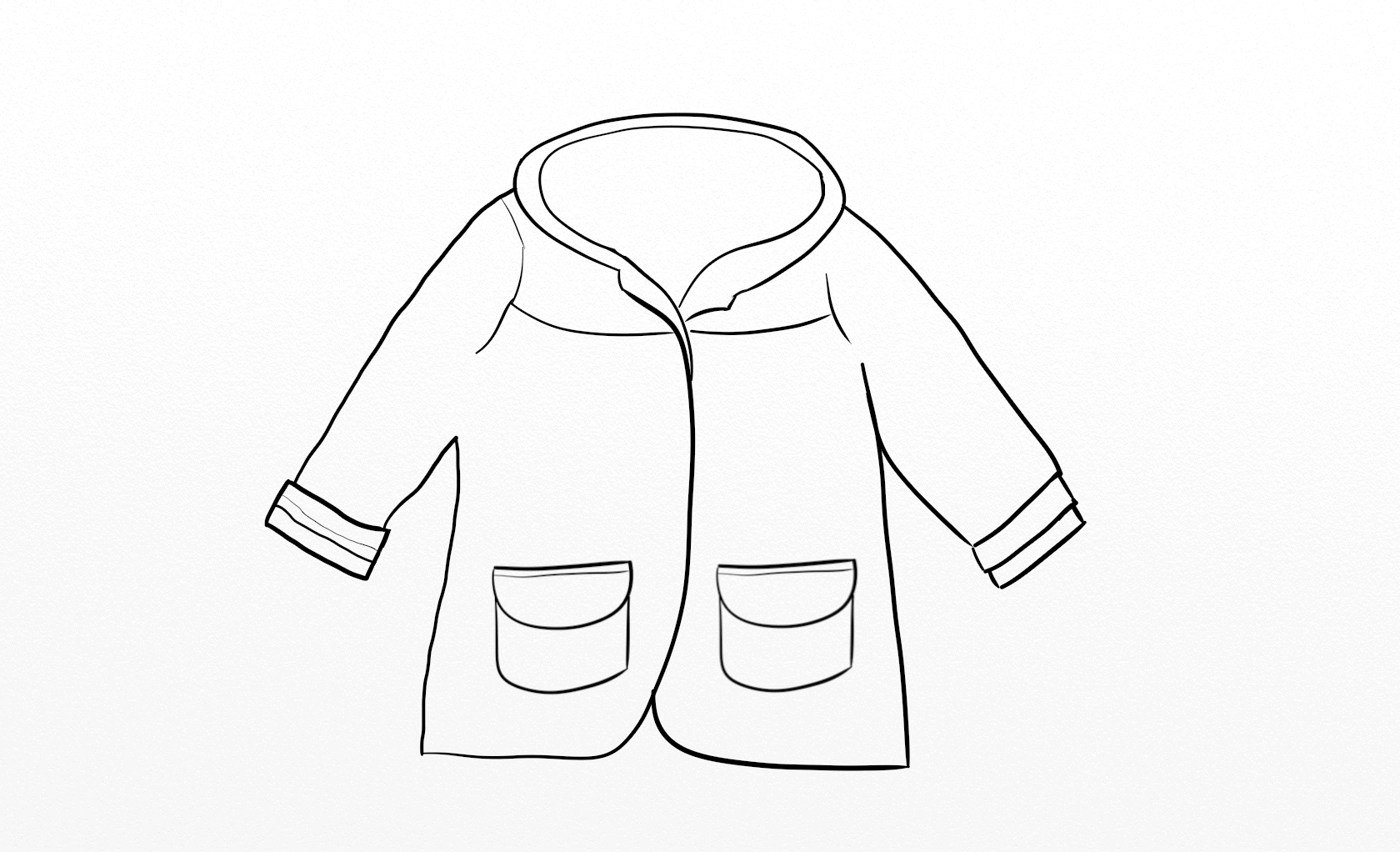 Макет пальто для детей