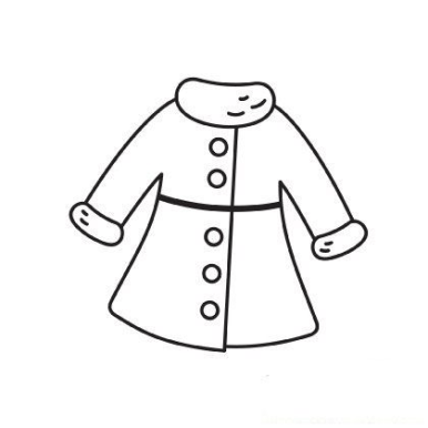 Контурный рисунок шуба (44 фото)