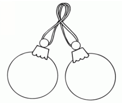 Новогодние шары раскраска