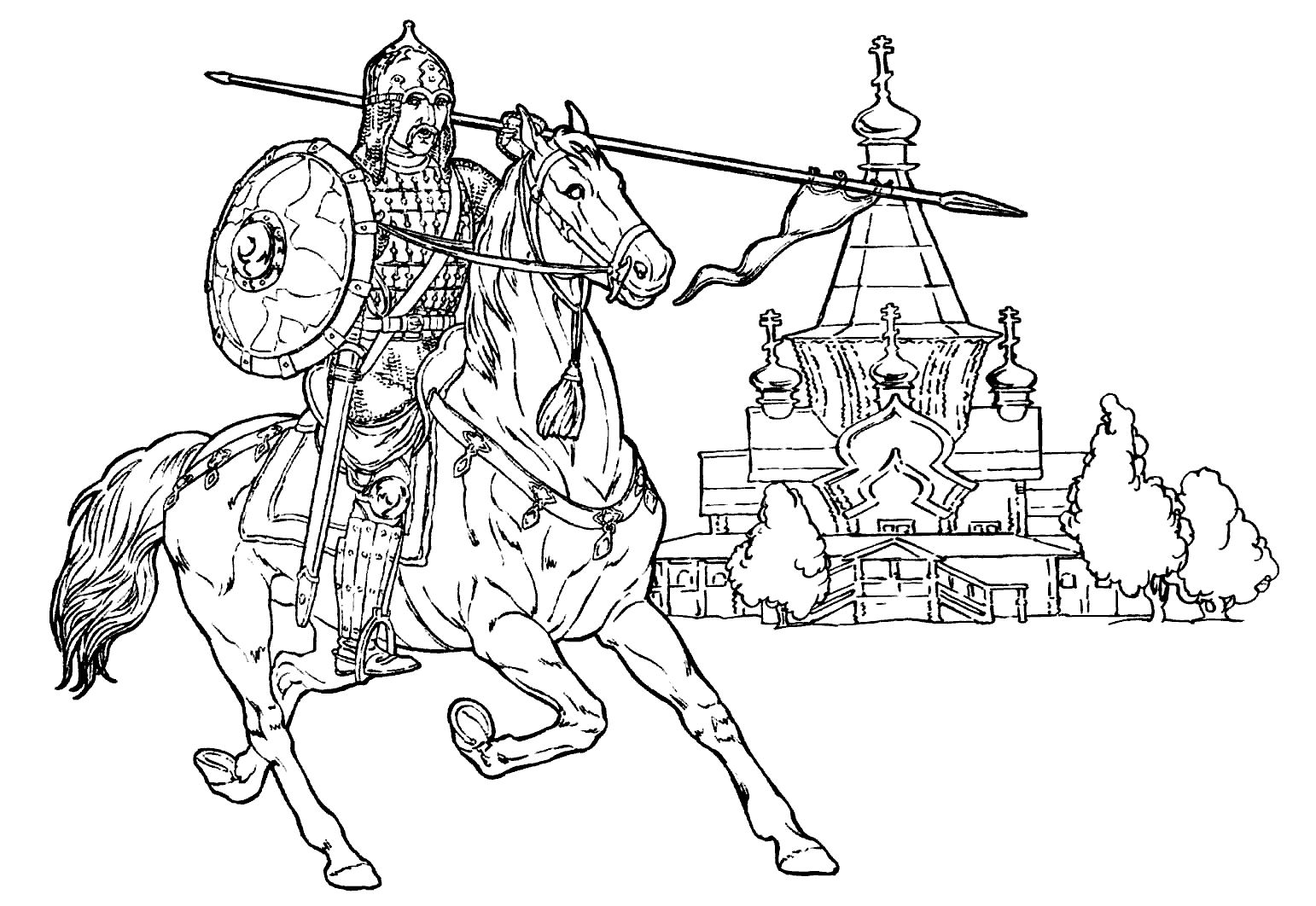 Александр Невский битва рисунок