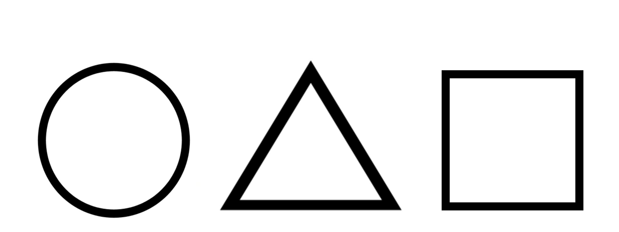Круг, квадрат и треугольник