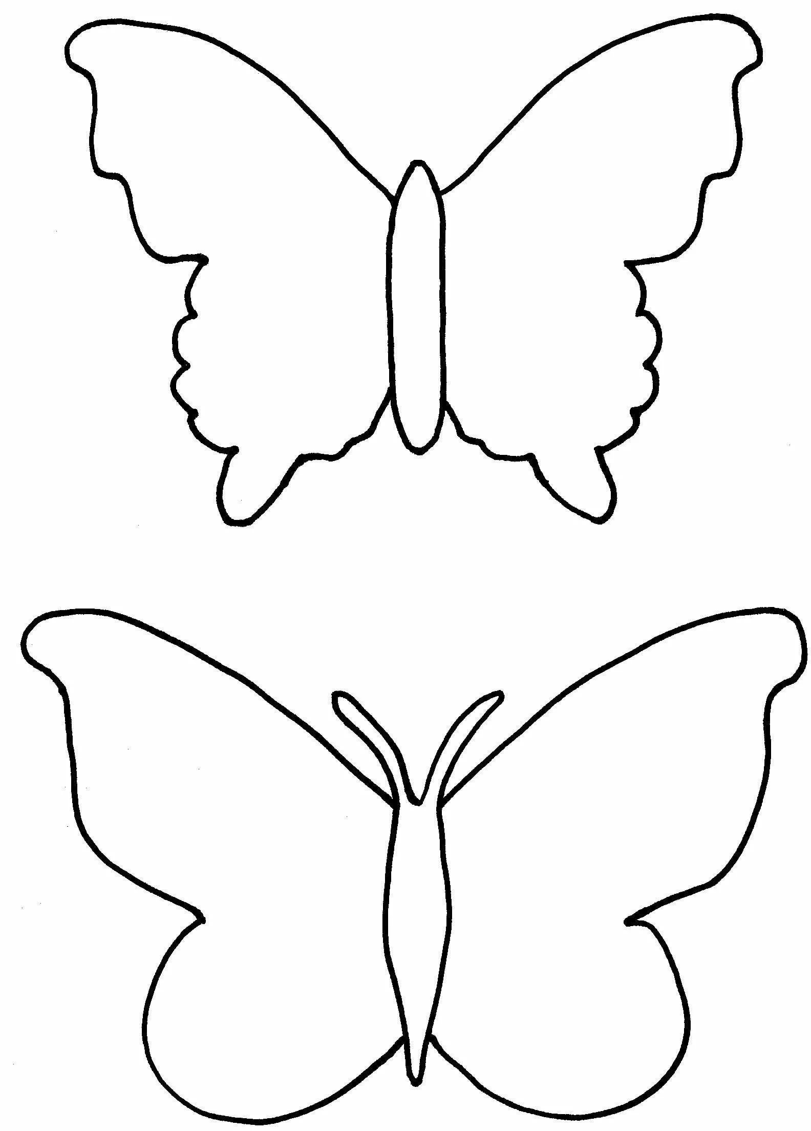 Бабочки для вырезания