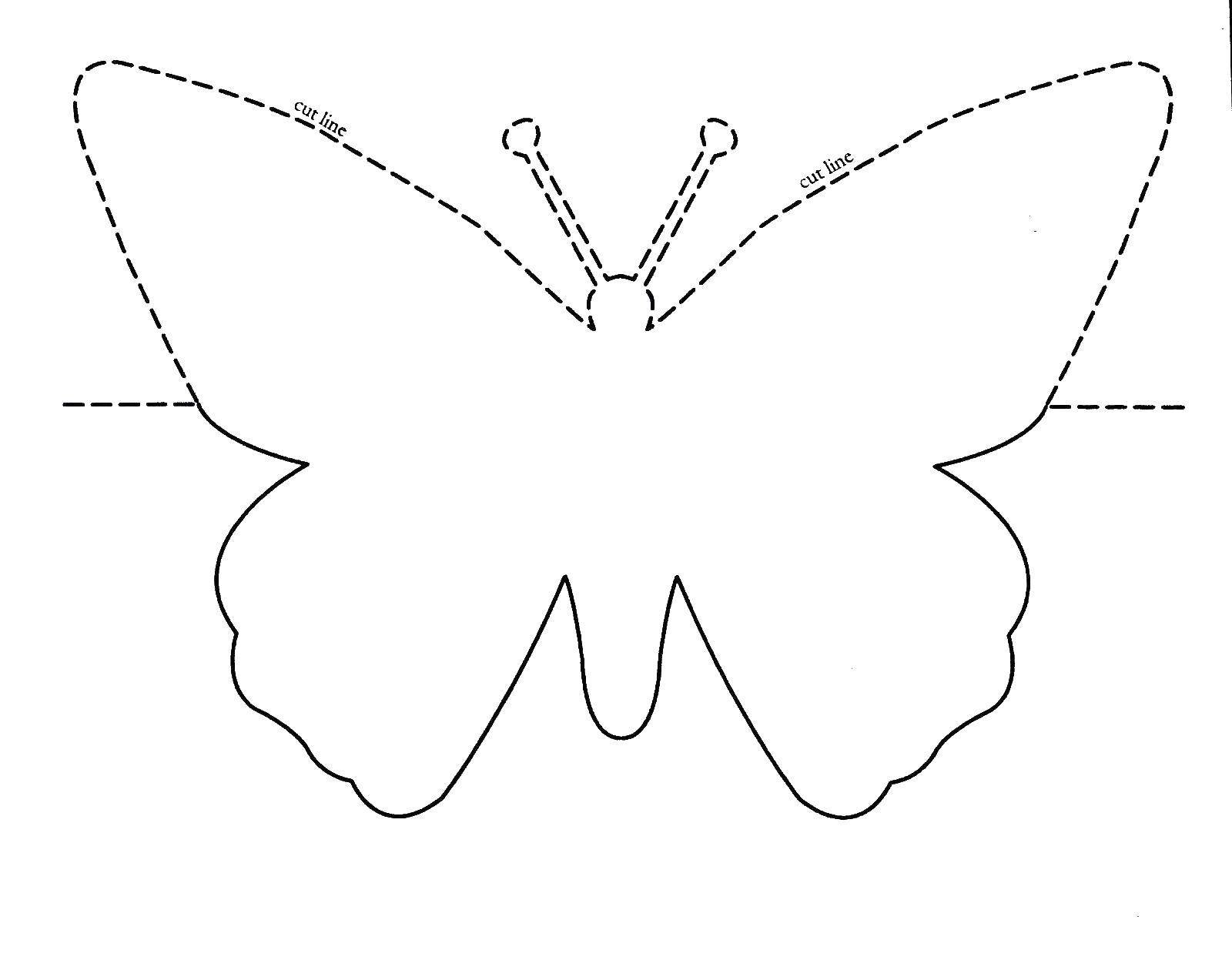 Бабочки шаблоны для вырезания из бумаги