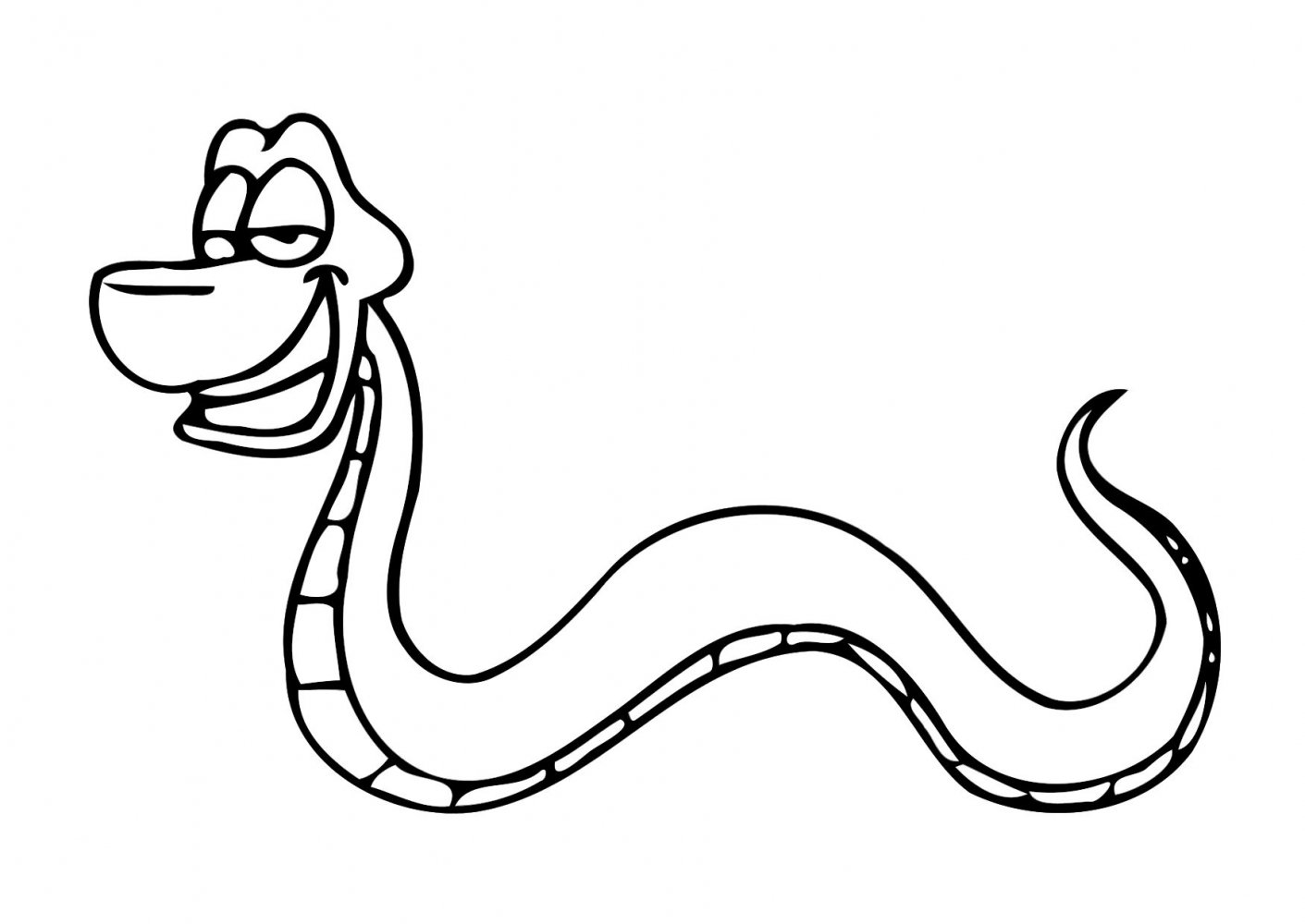 Змейка раскраска для детей