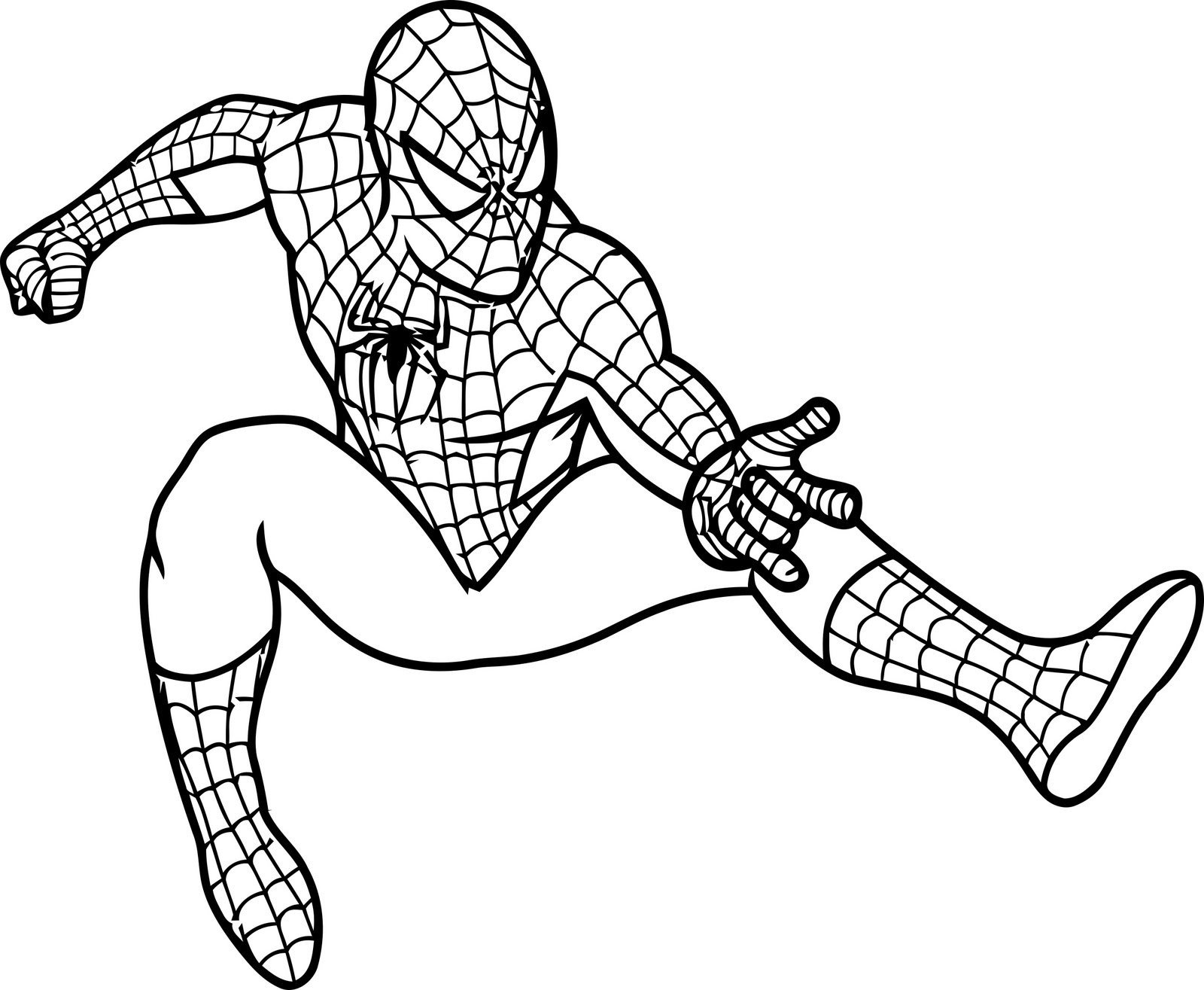 Человек паук раскраска для детей мальчиков
