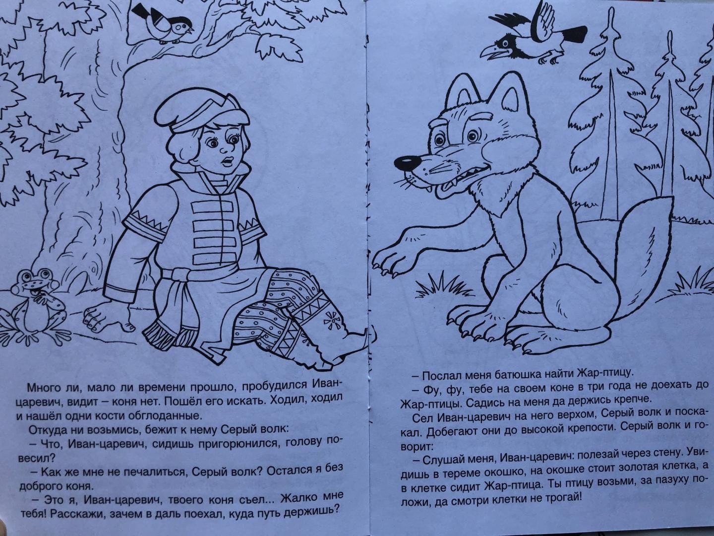 Рисунок к сказке Иван Царевич и серый волк