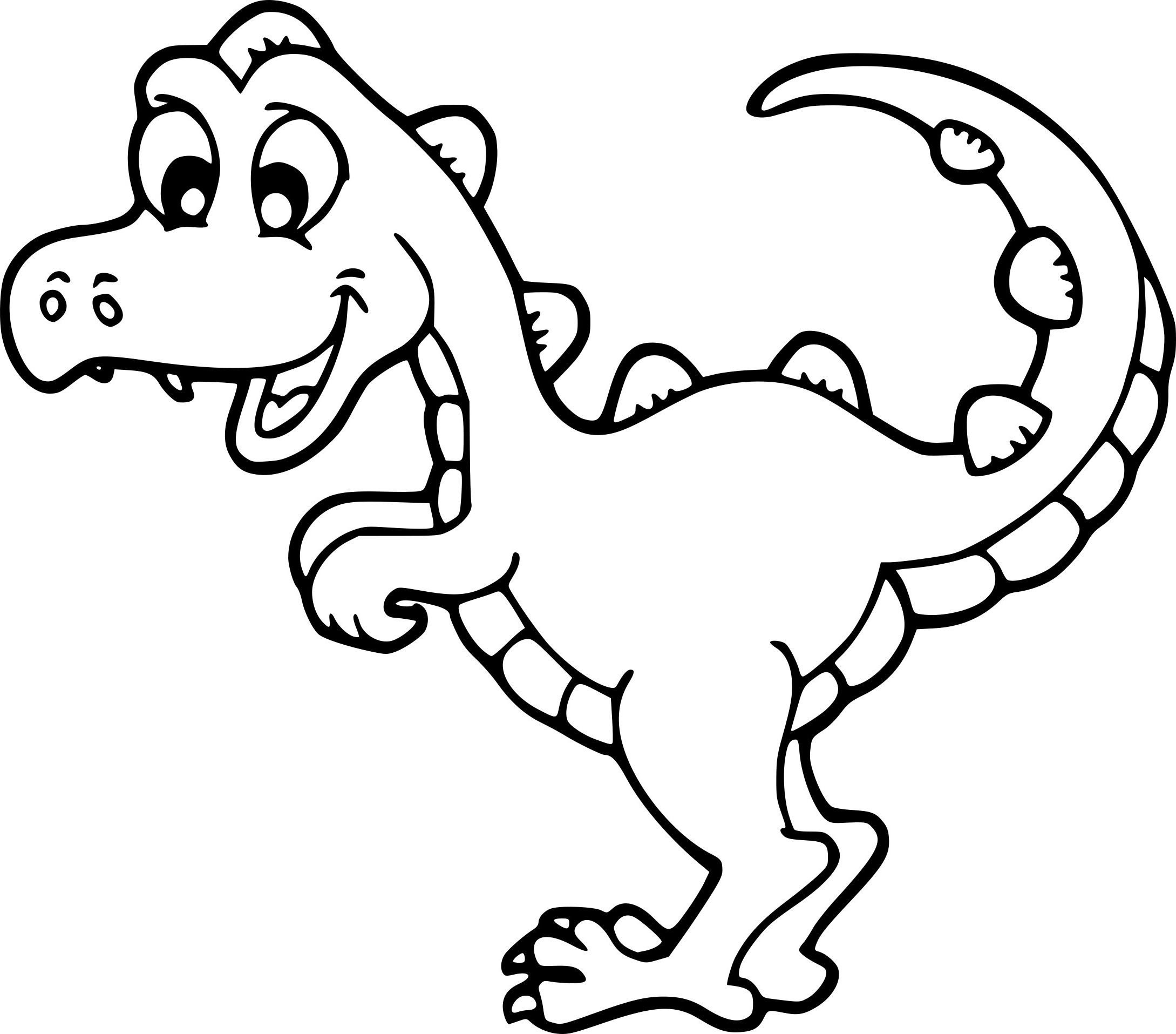 Динозавр раскраска для детей 2-3 лет