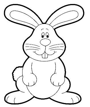 Трафарет зайца для вырезания