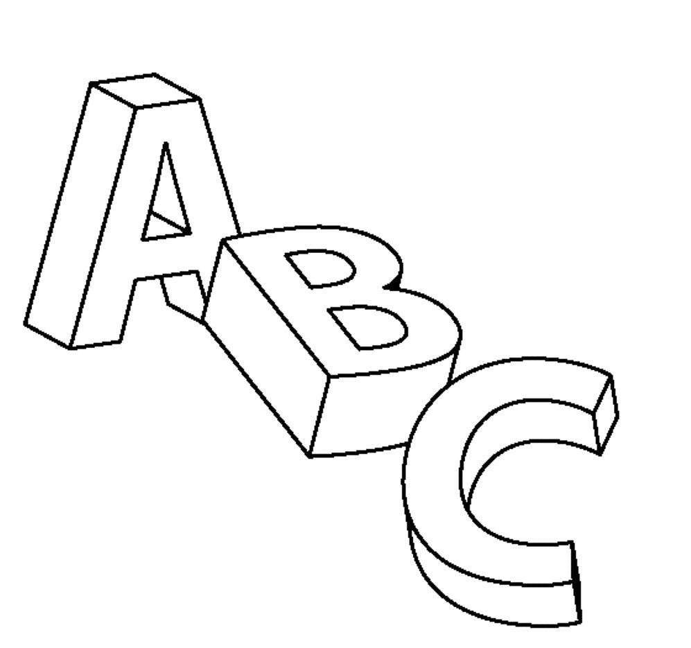 ABC раскраска