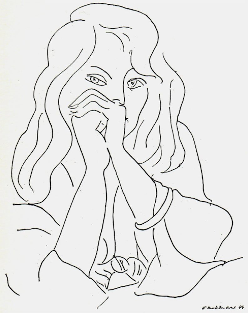 Анри Матисс женщина с распущенными волосами