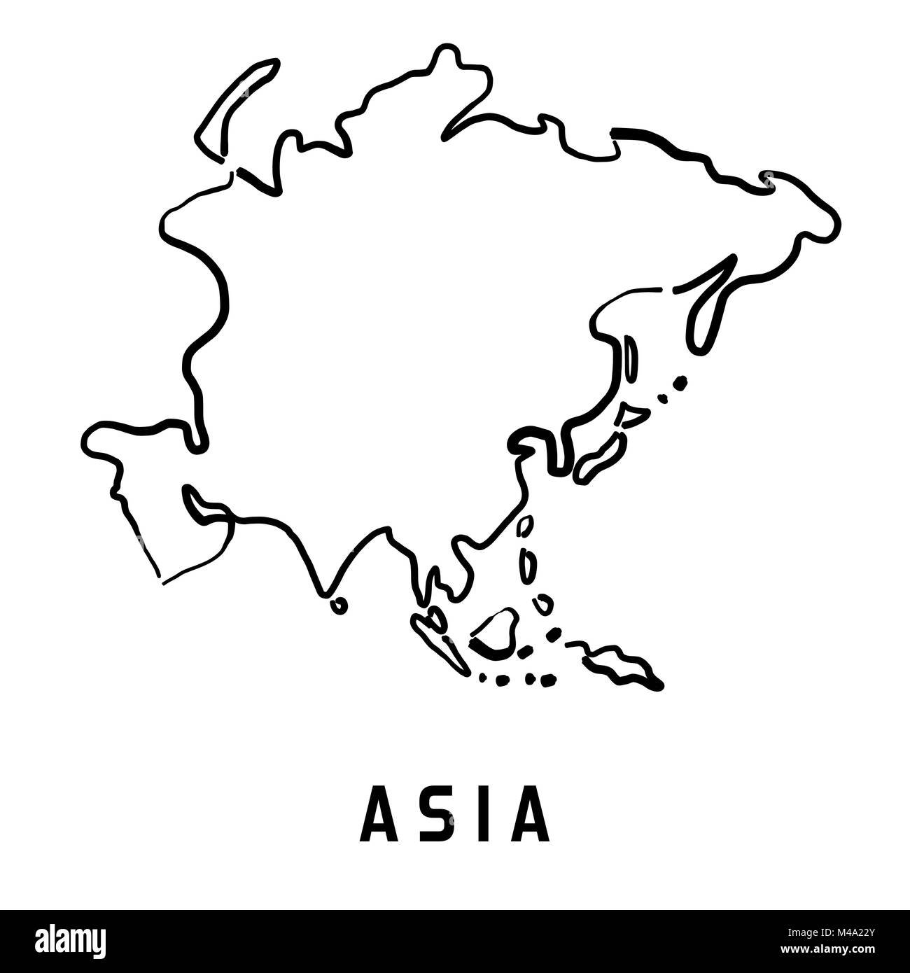 Азия очертания