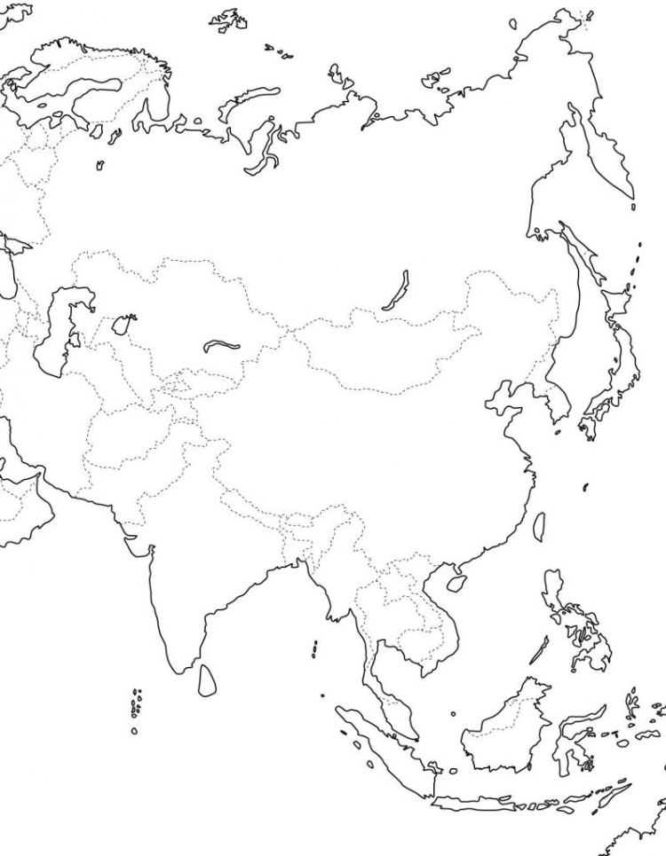 Контурные карты регионов азии. Политическая контурная карта Азии с границами государств. Контурные карты Евразии политические. Карта Евразии контурная карта. Контурная карта Евразии с границами государств.