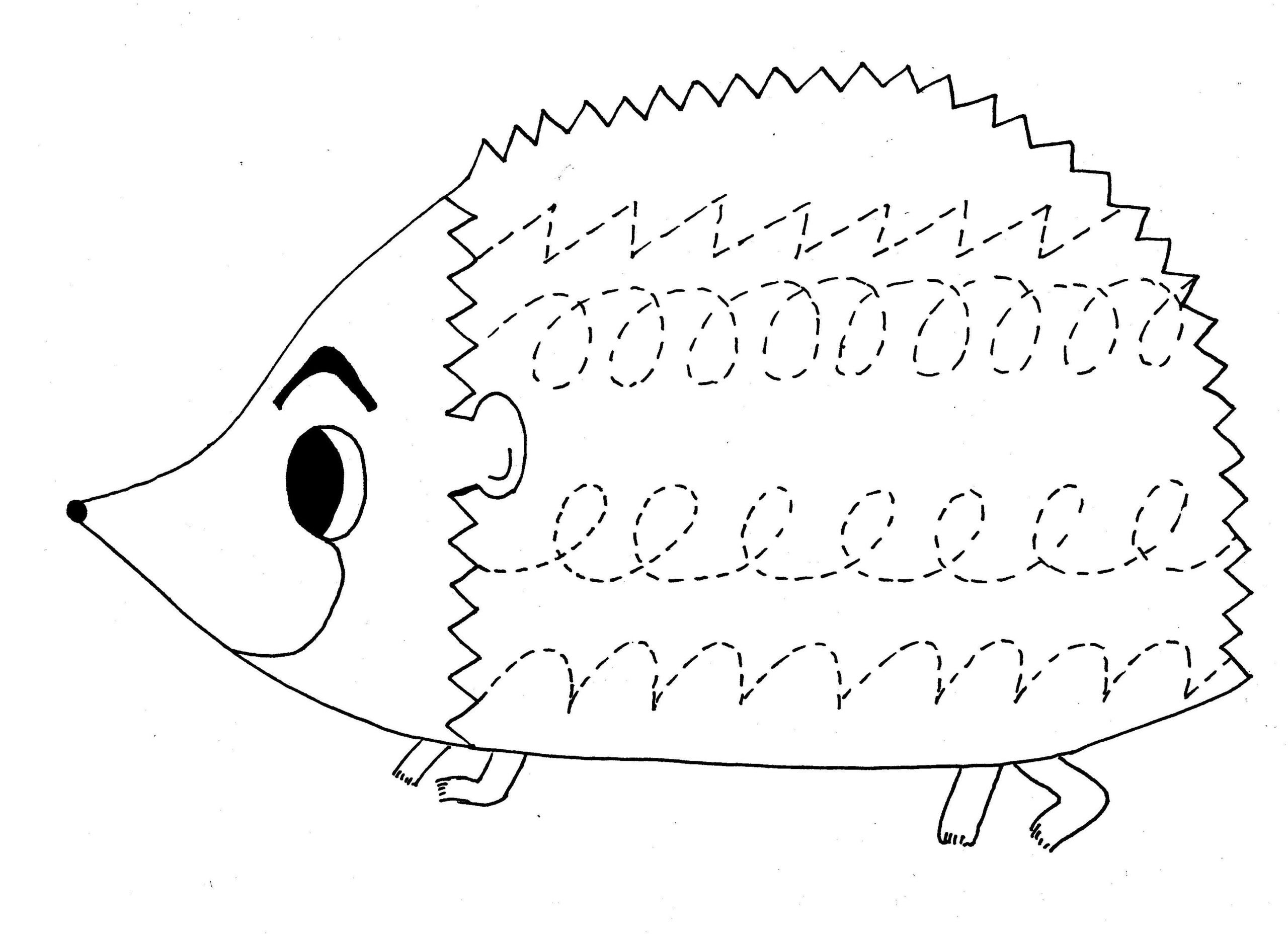 Штриховка рыбы для дошкольников
