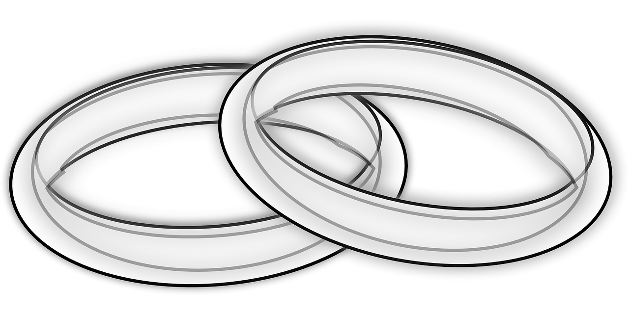 Обручальные кольца рисунок png