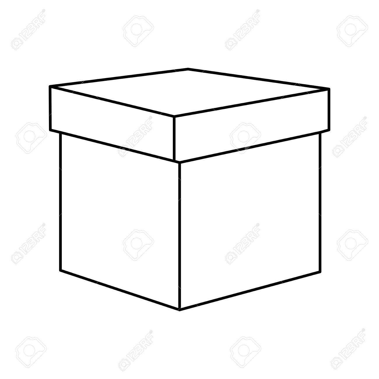 Коробка схематично