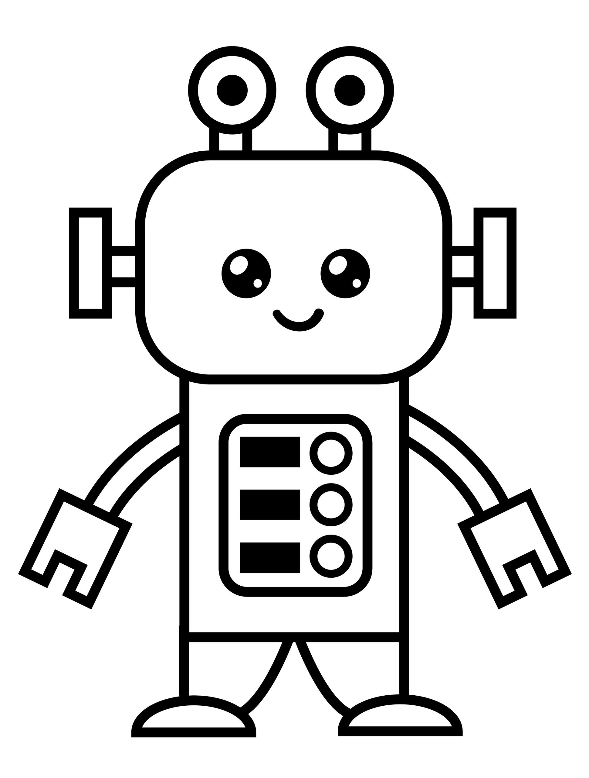 Робототехника раскраска для детей