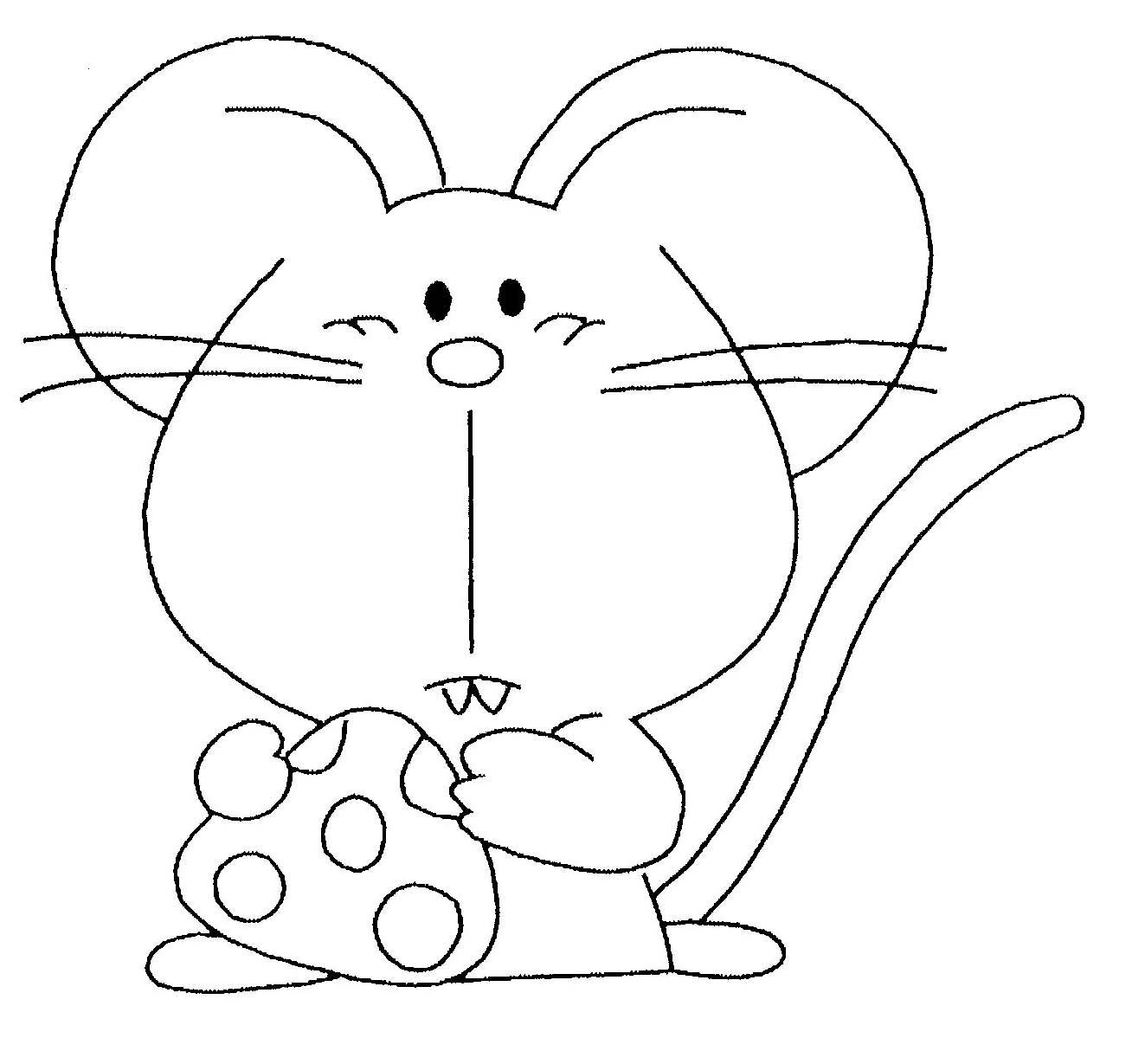 Веселые мышки раскраска