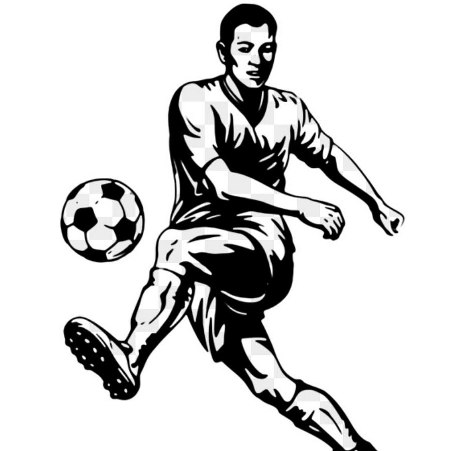 Футболист картинка для печати