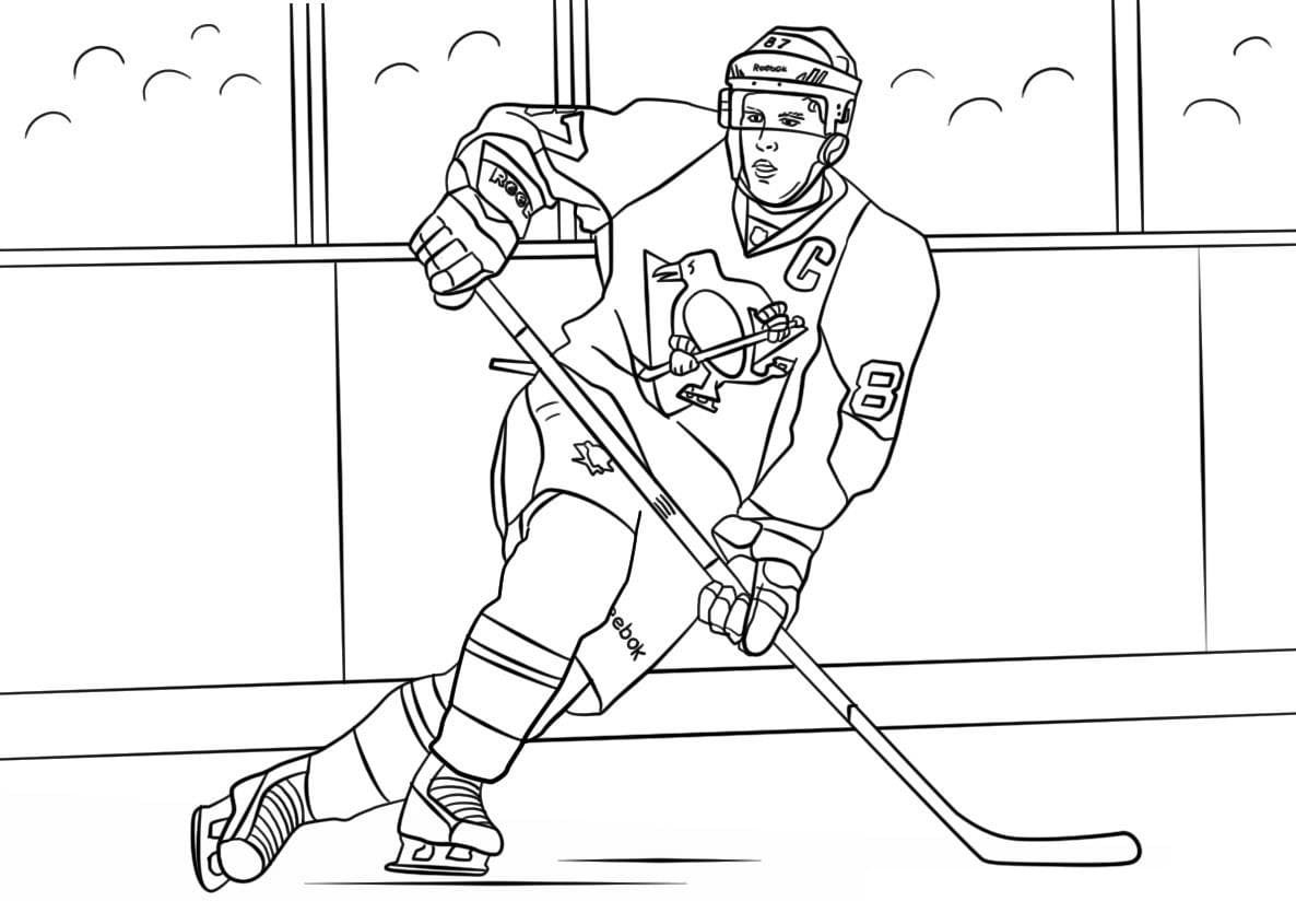 Как нарисовать хоккеиста карандашом