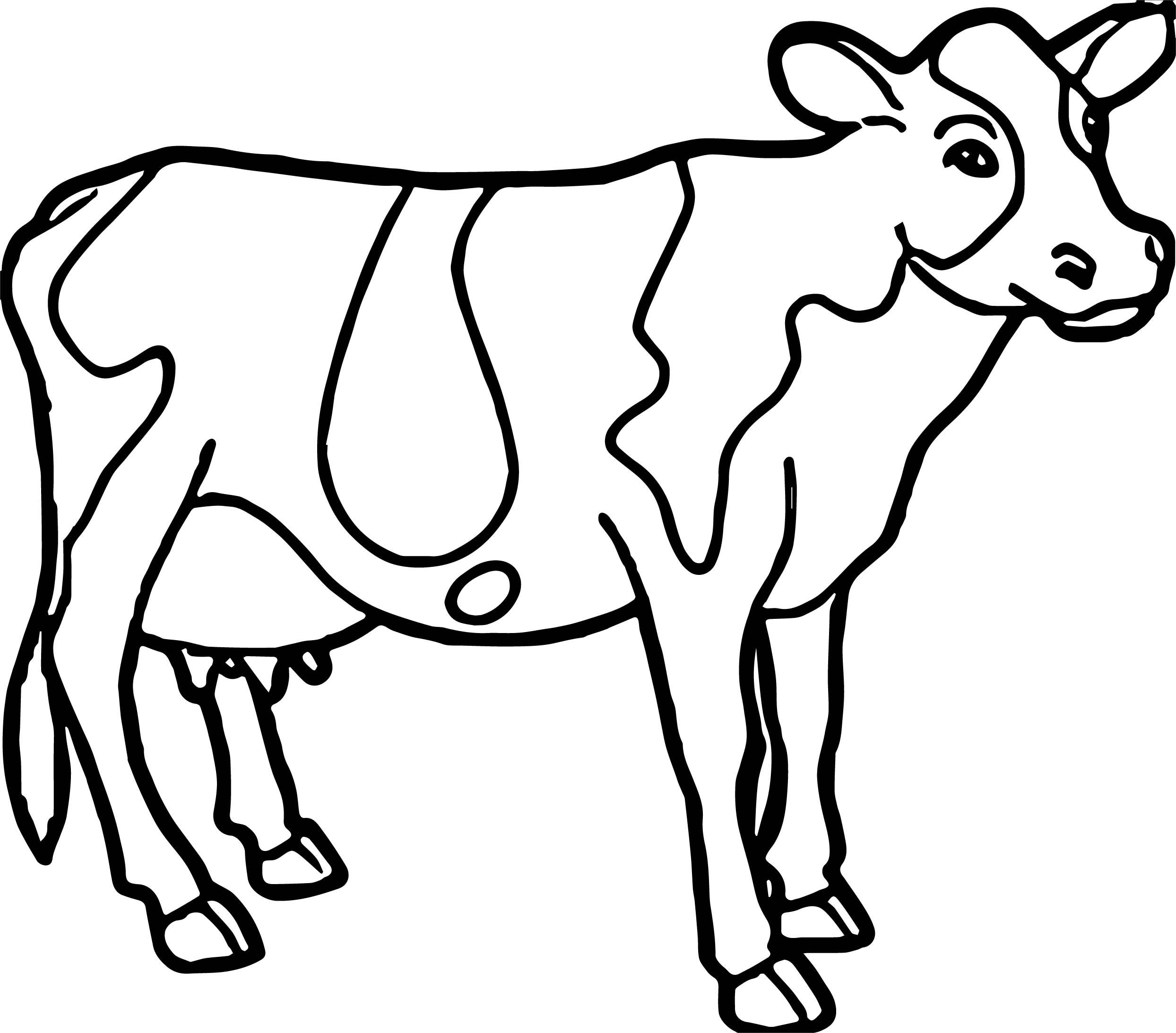 Трафарет коровы