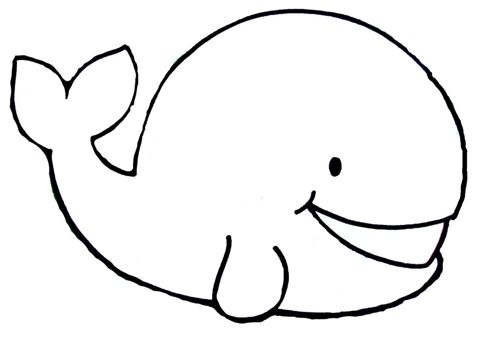 Рисунок кита легкий